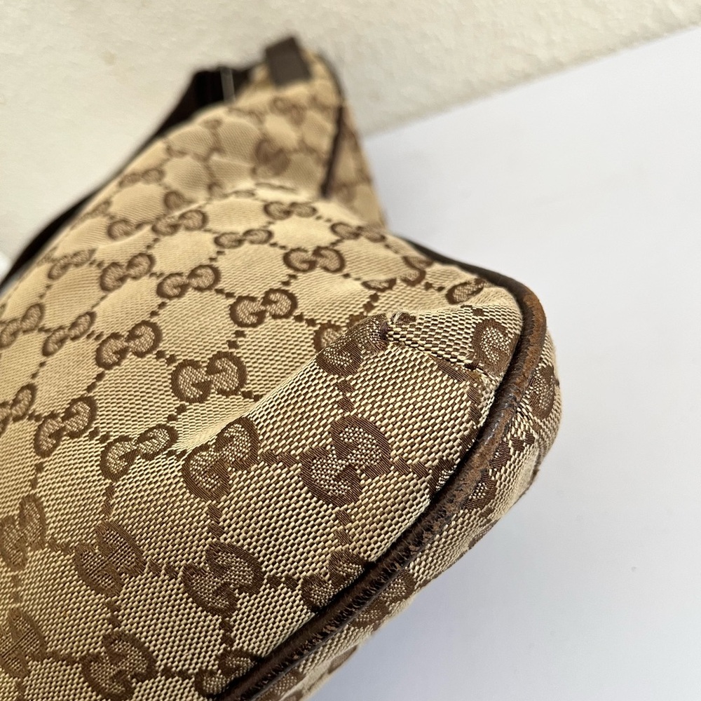 Gucci Beige and Brown Monogram Messenger Bag - Picture 12 of 16